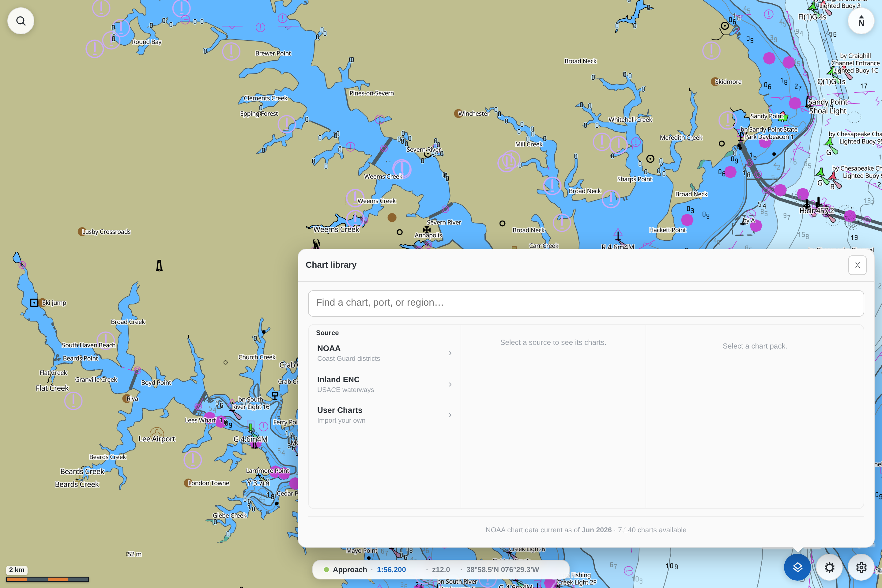 The Chart Library, where you pick a source and region